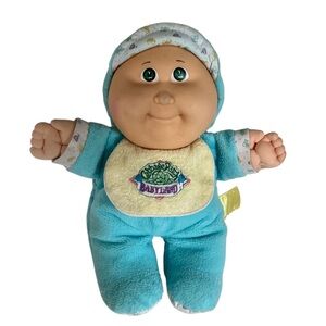 Vintage CABBAGE PATCH BABYLAND KIDS Plush Boy Doll Rattle